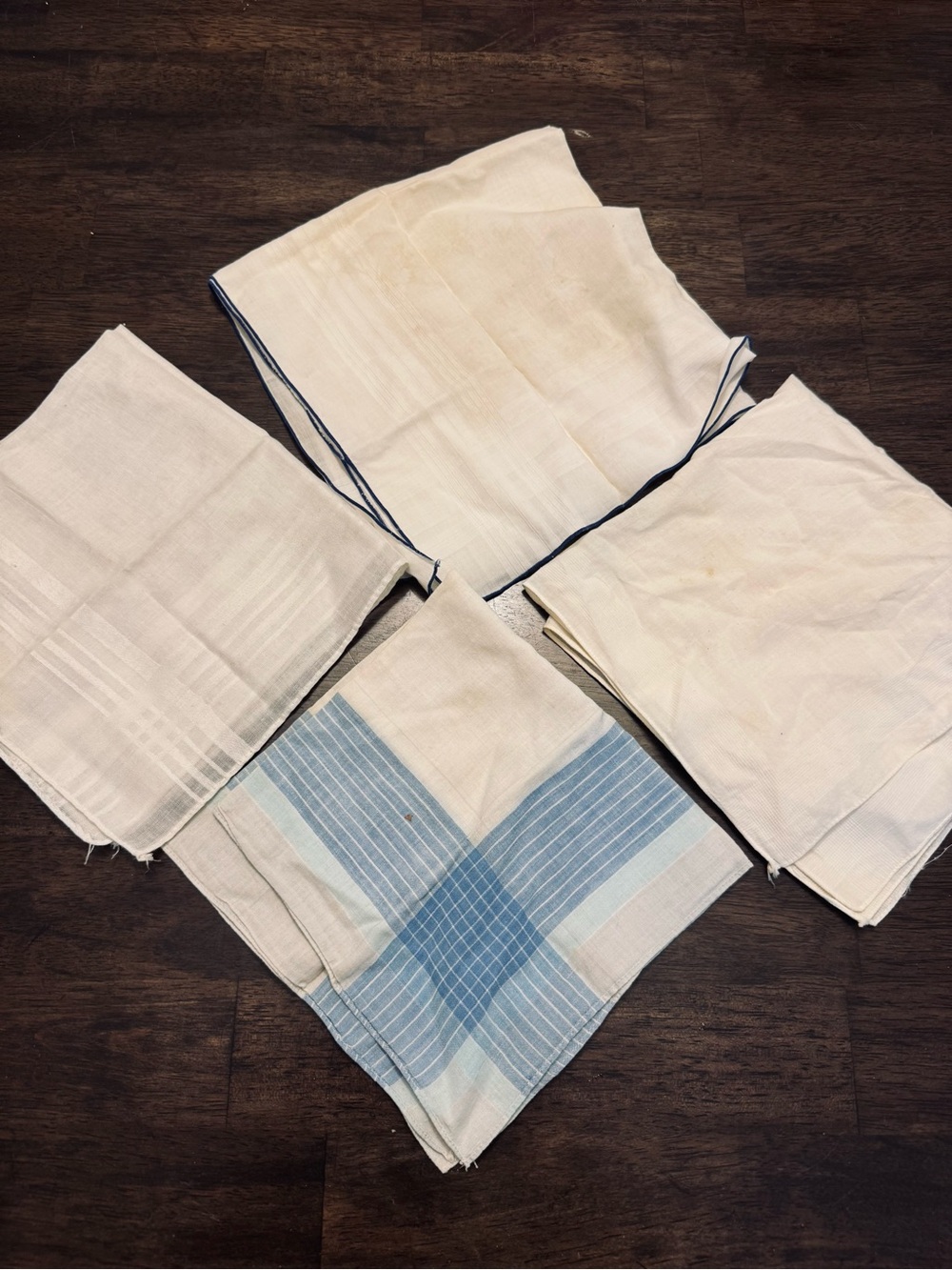 Vintage Handkerchief Hankie 4-pc Bundle Lot